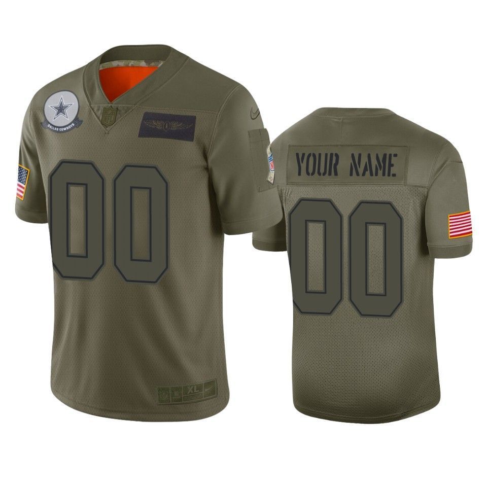 Dallas Cowboys Custom Camo 2019 Salute to Service Limited Jersey - Friend Lounge Store - Shop for All Things Jerseys Sports - PersonalJerseys