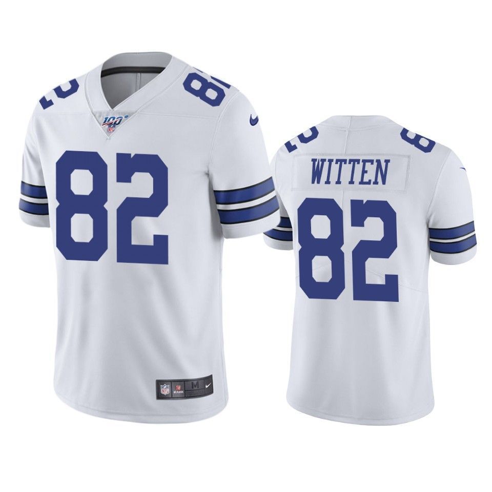 Dallas Cowboys Jason Witten White 100th Season Vapor Limited Jersey - Friend Lounge Store - Shop for All Things Jerseys Sports - PersonalJerseys