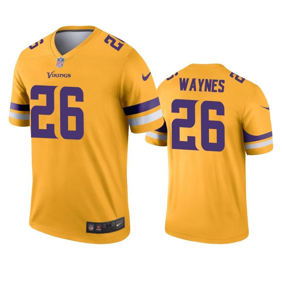 Minnesota Vikings Trae Waynes Gold Inverted Legend Jersey - Friend Lounge Store - Shop for All Things Jerseys Sports - PersonalJerseys