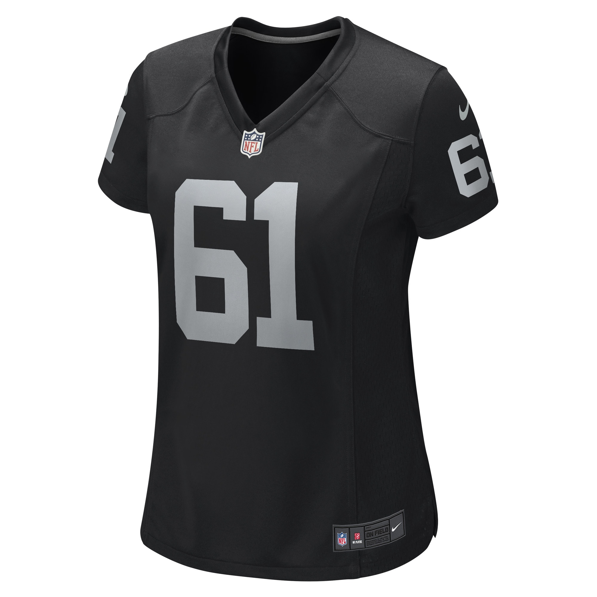 Jordans Meredith Las Vegas Raiders Nike Women's Game Player Jersey - Black - PersonalJerseys