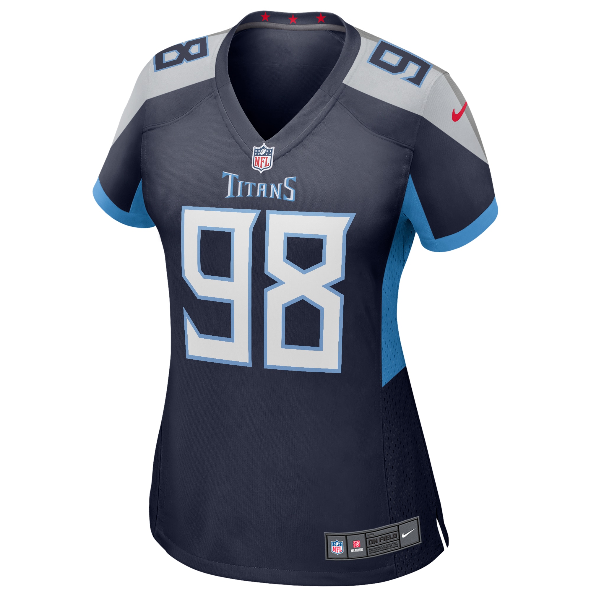 Jeffery Simmons Tennessee Titans Nike Women's Game Jersey - Navy - PersonalJerseys