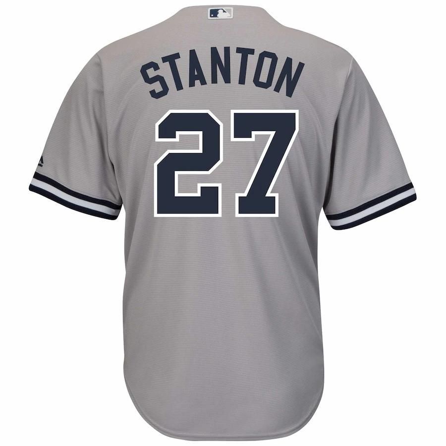 Giancarlo Stanton New York Yankees Majestic Big And Tall Alternate Cool Base Player Jersey - Gray - Friend Lounge Store - Shop for All Things Jerseys Sports - PersonalJerseys