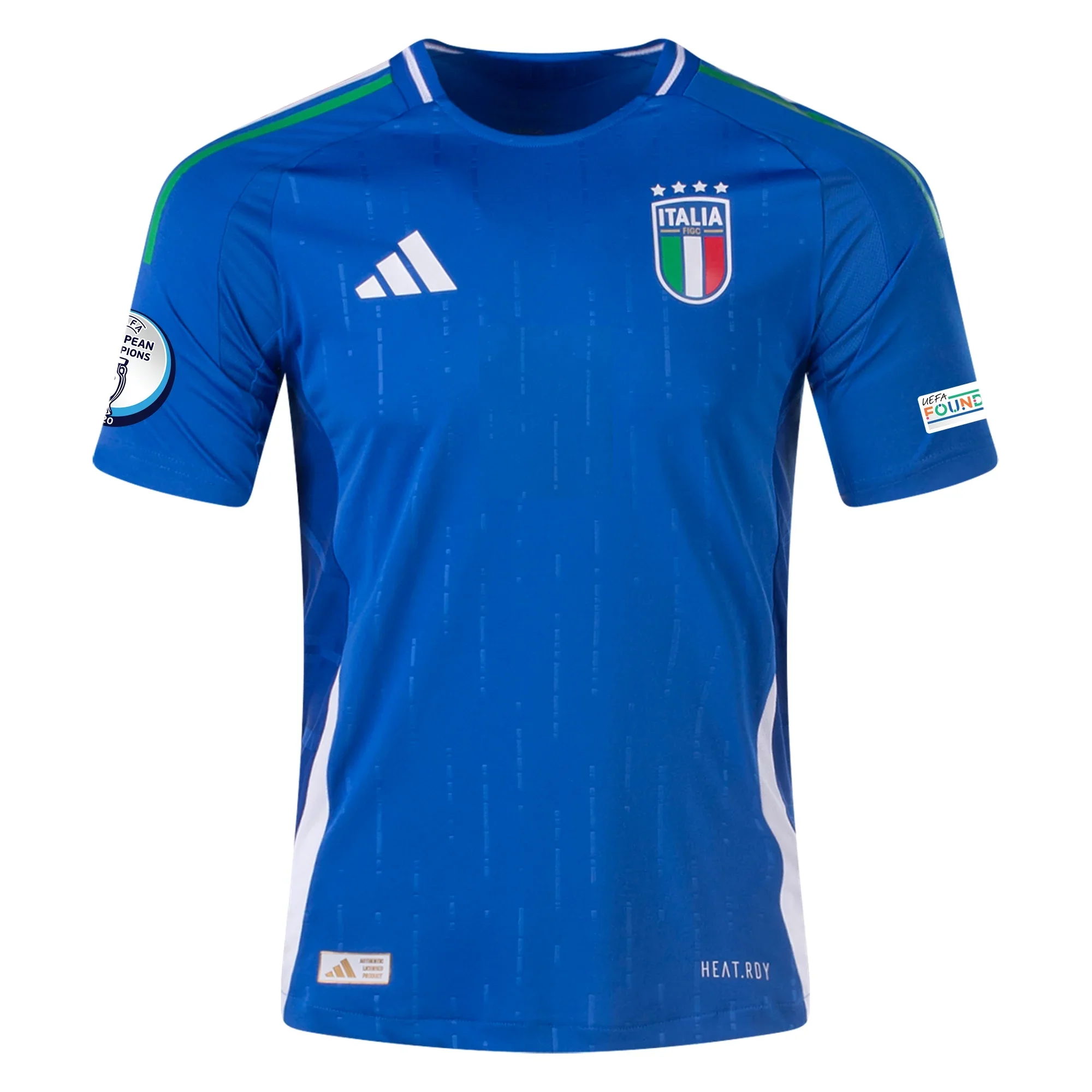 adidas Italy Home Jersey w/ Euro 2024 Patches 24/25 (Blue) - PersonalJerseys