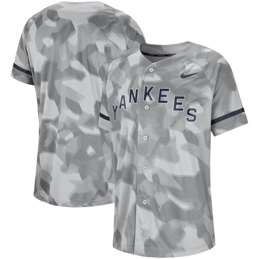New York Yankees Camo Jersey - Gray - Friend Lounge Store - Shop for All Things Jerseys Sports - PersonalJerseys
