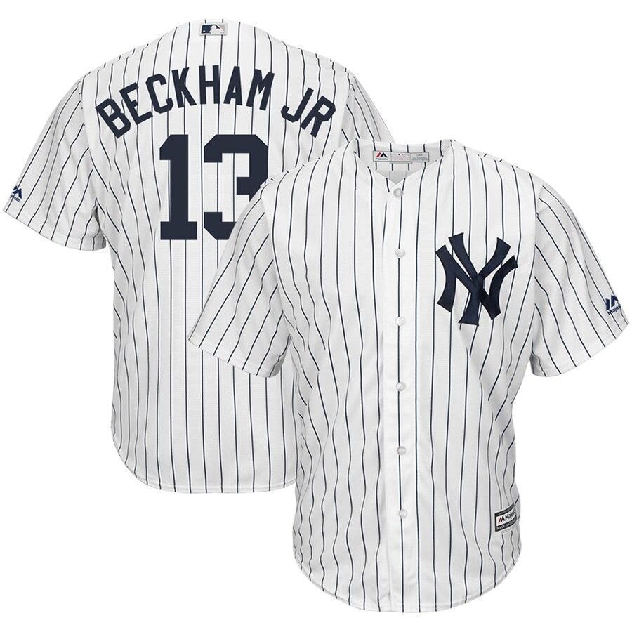 Odell Beckham Jr New York Yankees Majestic x MLB Crossover Cool Base Player Jersey - White - Friend Lounge Store - Shop for All Things Jerseys Sports - PersonalJerseys