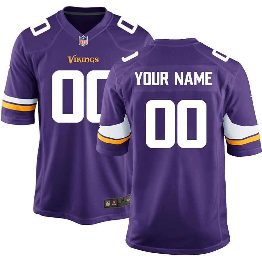 Minnesota Vikings Custom Game Jersey - Purple - Friend Lounge Store - Shop for All Things Jerseys Sports - PersonalJerseys