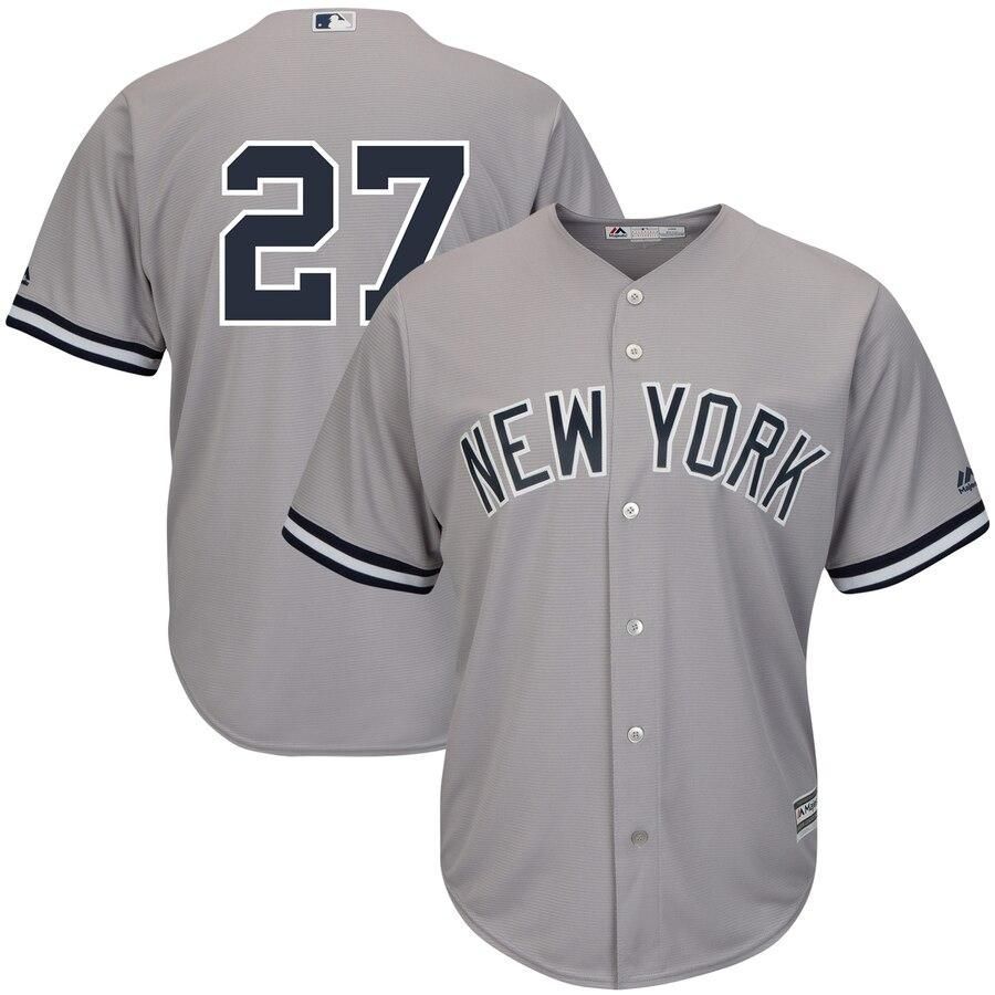 Giancarlo Stanton New York Yankees Majestic Cool Base Player Jersey - Gray - Friend Lounge Store - Shop for All Things Jerseys Sports - PersonalJerseys