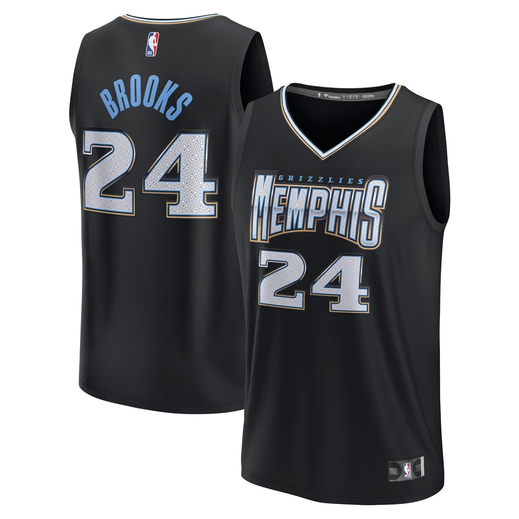 Men's Fanatics Branded Dillon Brooks Black Memphis Grizzlies 2022/23 Fastbreak Jersey - City Edition - PersonalJerseys
