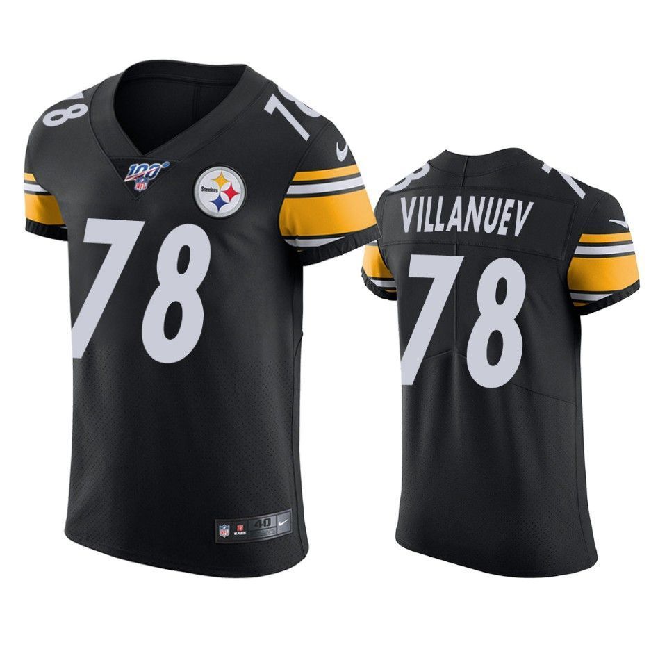 Pittsburgh Steelers Alejandro Villanueva Black 100th Season Vapor Elite Jersey - Friend Lounge Store - Shop for All Things Jerseys Sports - PersonalJerseys