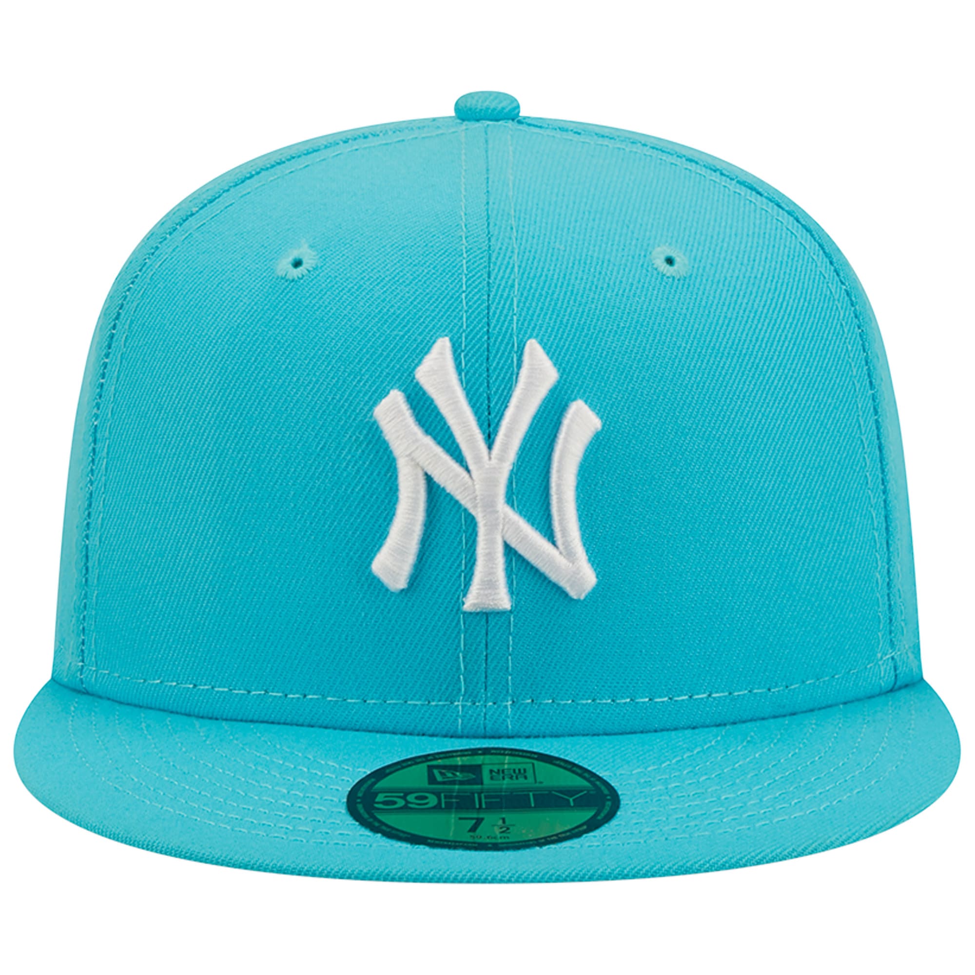 New York Yankees New Era Vice Highlighter Logo 59FIFTY Fitted Hat - Blue - PersonalJerseys