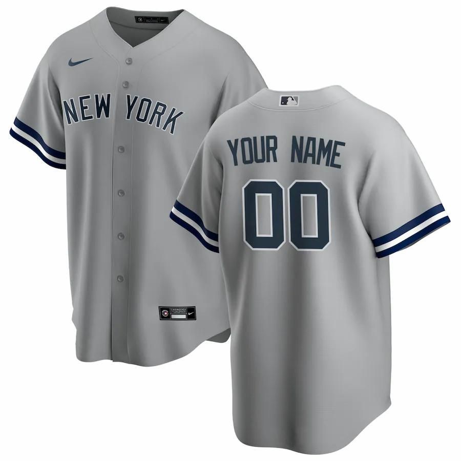 New York Yankees Road 2020 Custom Jersey – Gray - Friend Lounge Store - Shop for All Things Jerseys Sports - PersonalJerseys