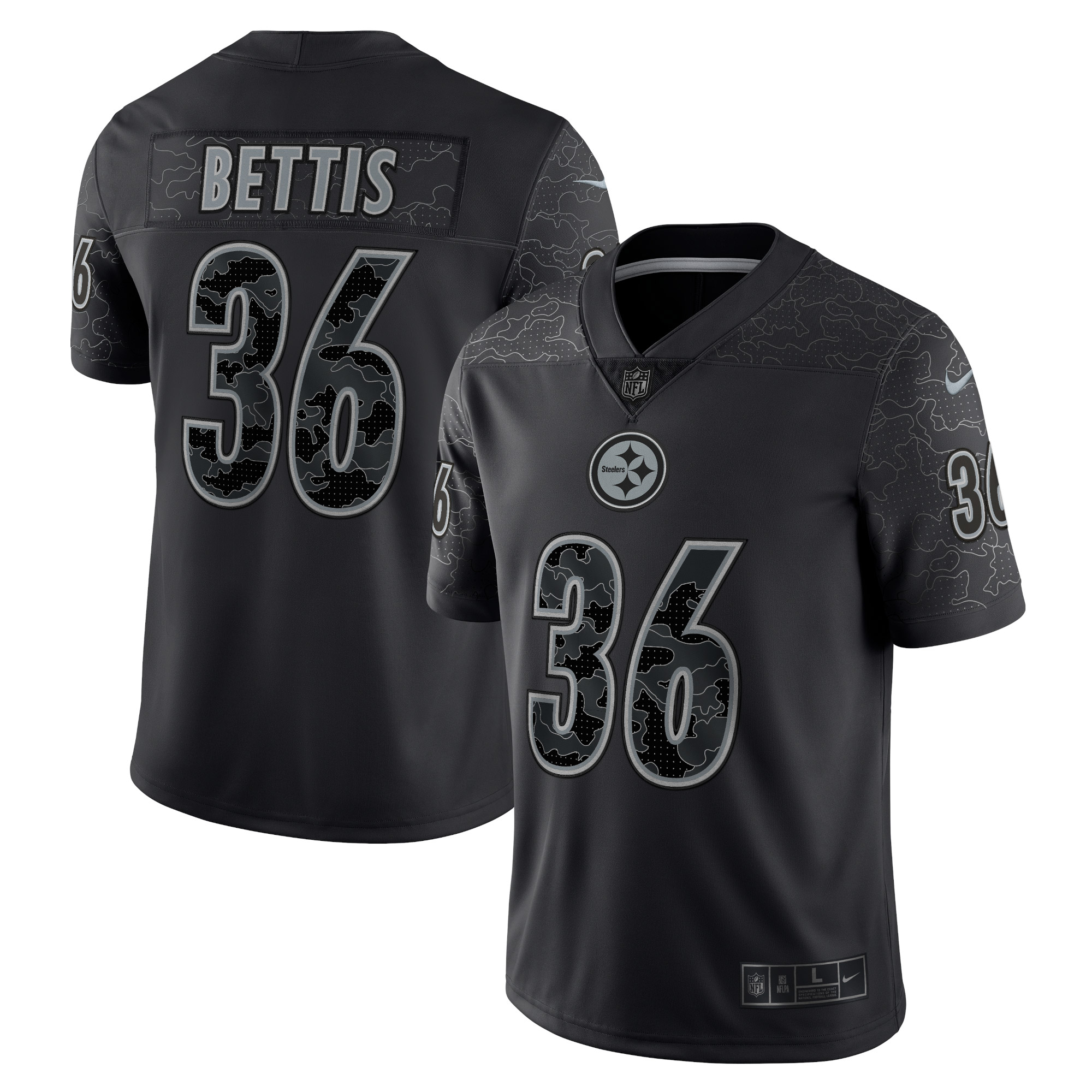 Jerome Bettis Pittsburgh Steelers Nike Retired Player RFLCTV Limited Jersey - Black - PersonalJerseys