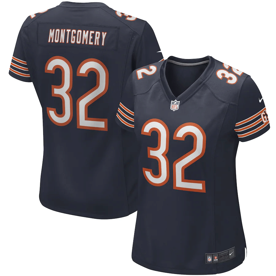 David Montgomery Chicago Bears Women's Navy Game Jersey - Friend Lounge Store - Shop for All Things Jerseys Sports - PersonalJerseys