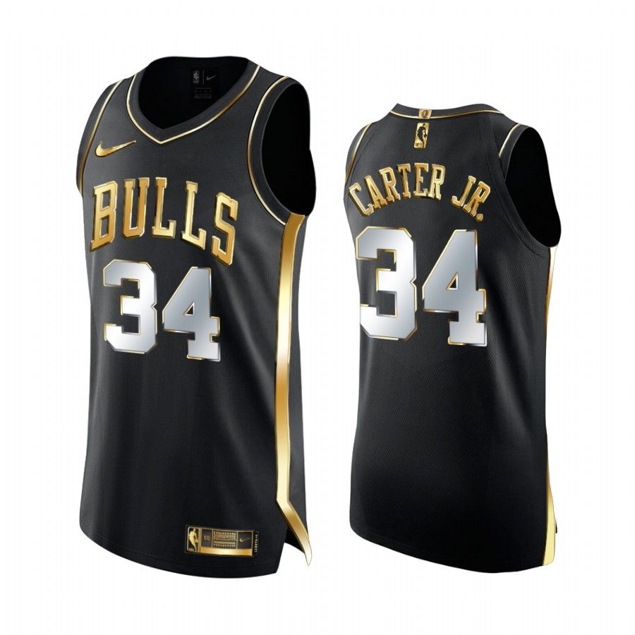 Chicago Bulls Wendell Carter Jr. Black Golden Edition Limited Jersey 2020-21 - Friend Lounge Store - Shop for All Things Jerseys Sports - PersonalJerseys