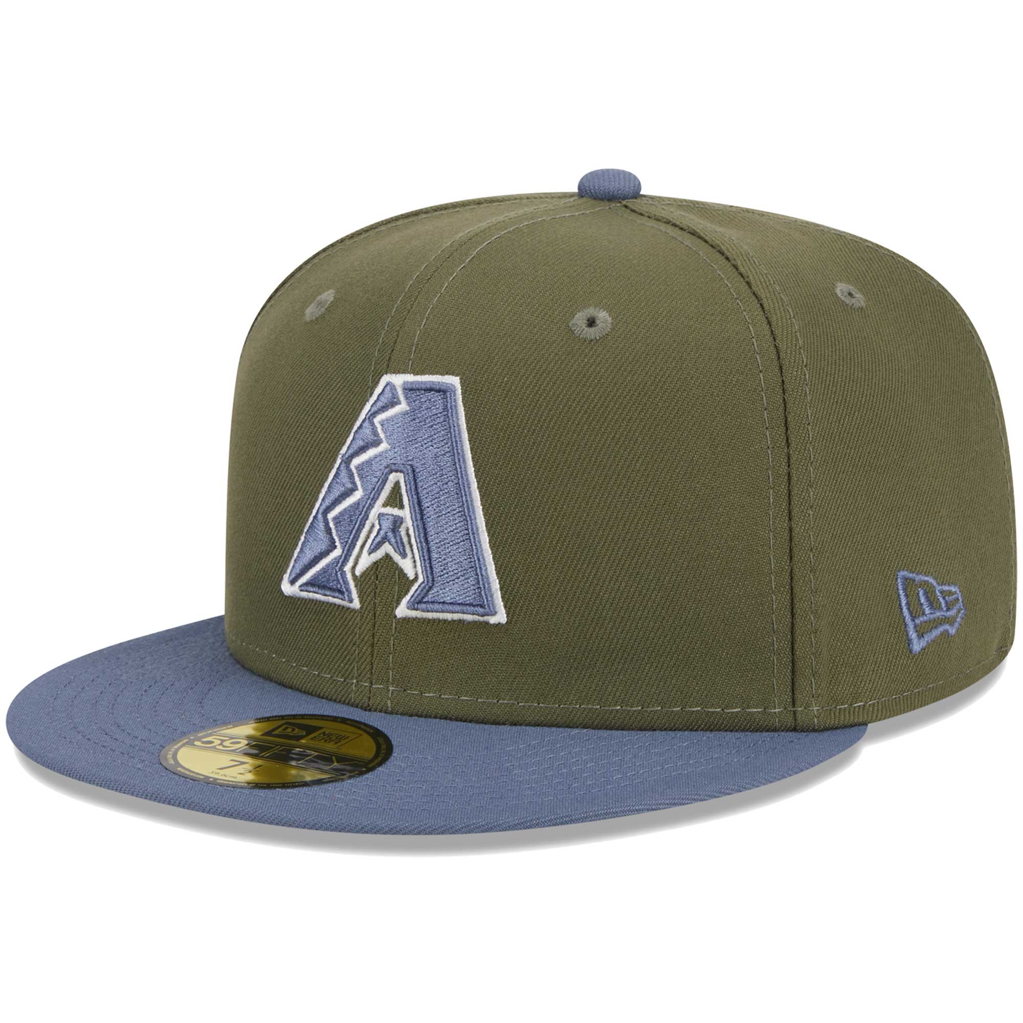 Arizona Diamondbacks New Era 59FIFTY Fitted Hat - Olive/Blue - PersonalJerseys
