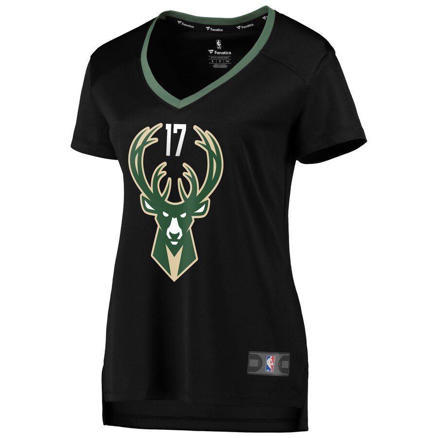Dragan Bender Milwaukee Bucks Branded Women's Fast Break Jersey Black - Statement Edition - Friend Lounge Store - Shop for All Things Jerseys Sports - PersonalJerseys