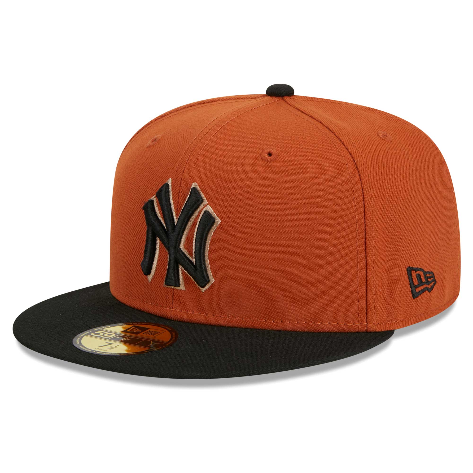 New York Yankees New Era 59FIFTY Fitted Hat - Orange/Black - PersonalJerseys