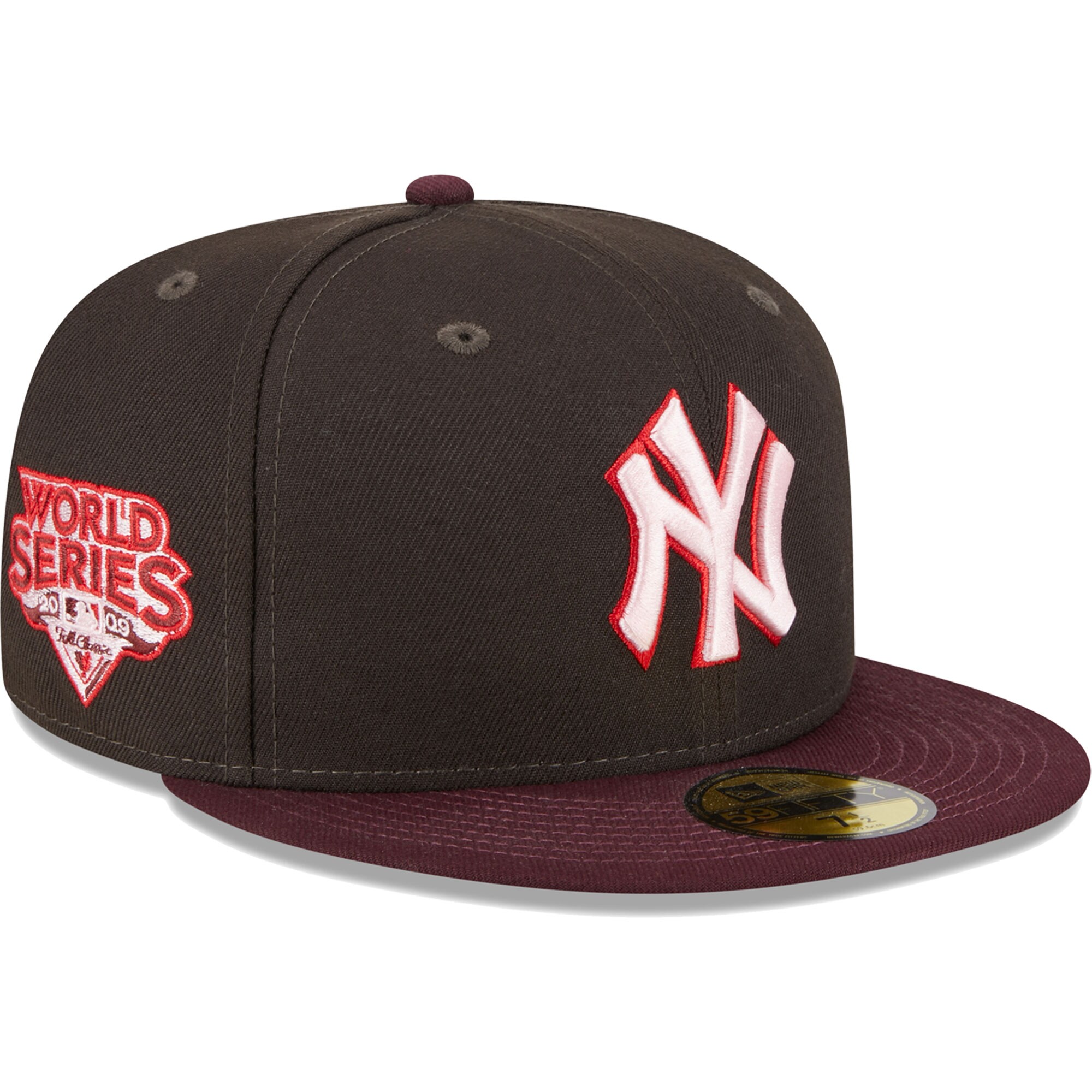 New York Yankees New Era Chocolate Strawberry 59FIFTY Fitted Hat - Brown/Maroon - PersonalJerseys