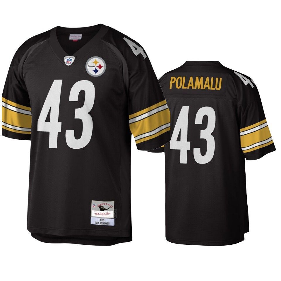Pittsburgh Steelers Troy Polamalu Black Legacy Jersey - Friend Lounge Store - Shop for All Things Jerseys Sports - PersonalJerseys