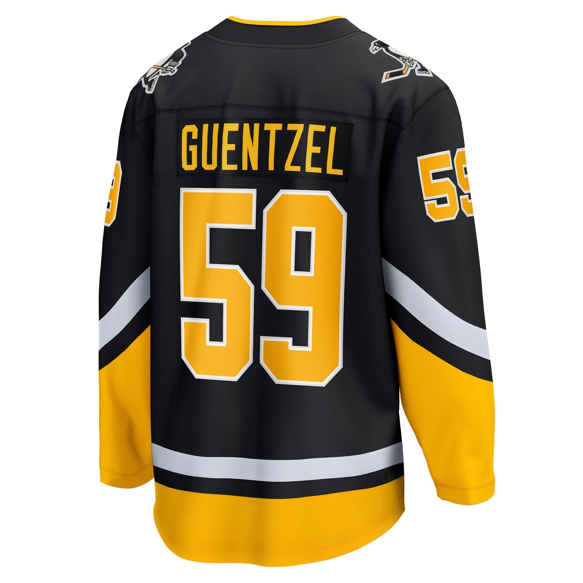 Men's Fanatics Branded Jake Guentzel Black Pittsburgh Penguins 2021/22 Alternate Premier Breakaway Player Jersey - PersonalJerseys