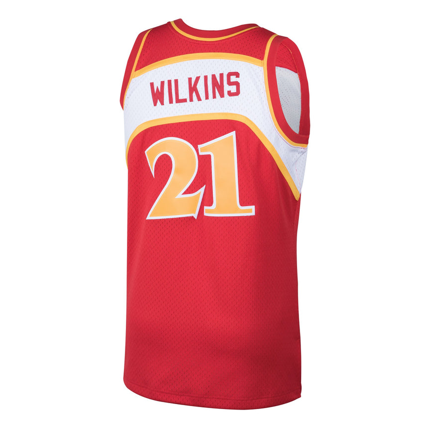 Men's Atlanta Hawks Dominique Wilkins Mitchell & Ness Red 1986-87 Hardwood Classics Swingman Jersey - PersonalJerseys