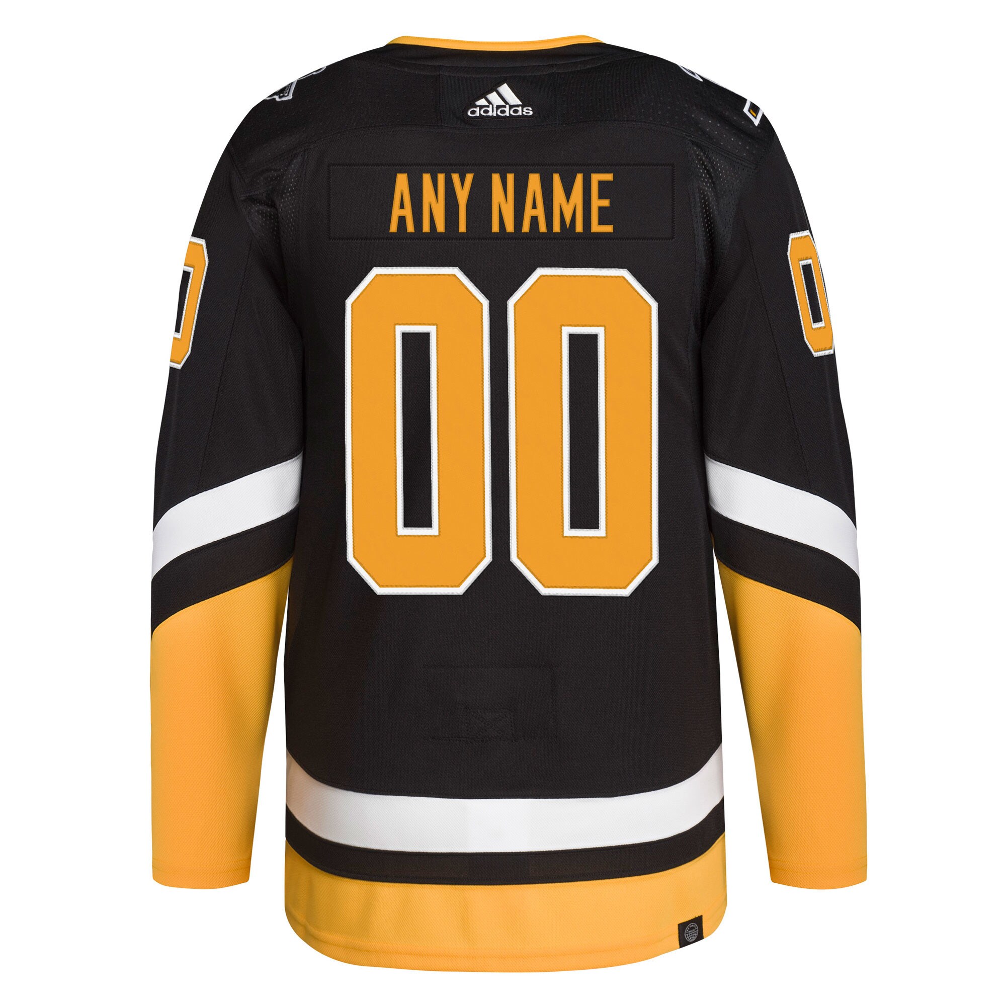 Pittsburgh Penguins adidas 2021/22 Alternate Primegreen Authentic Pro Custom Jersey - Black - PersonalJerseys