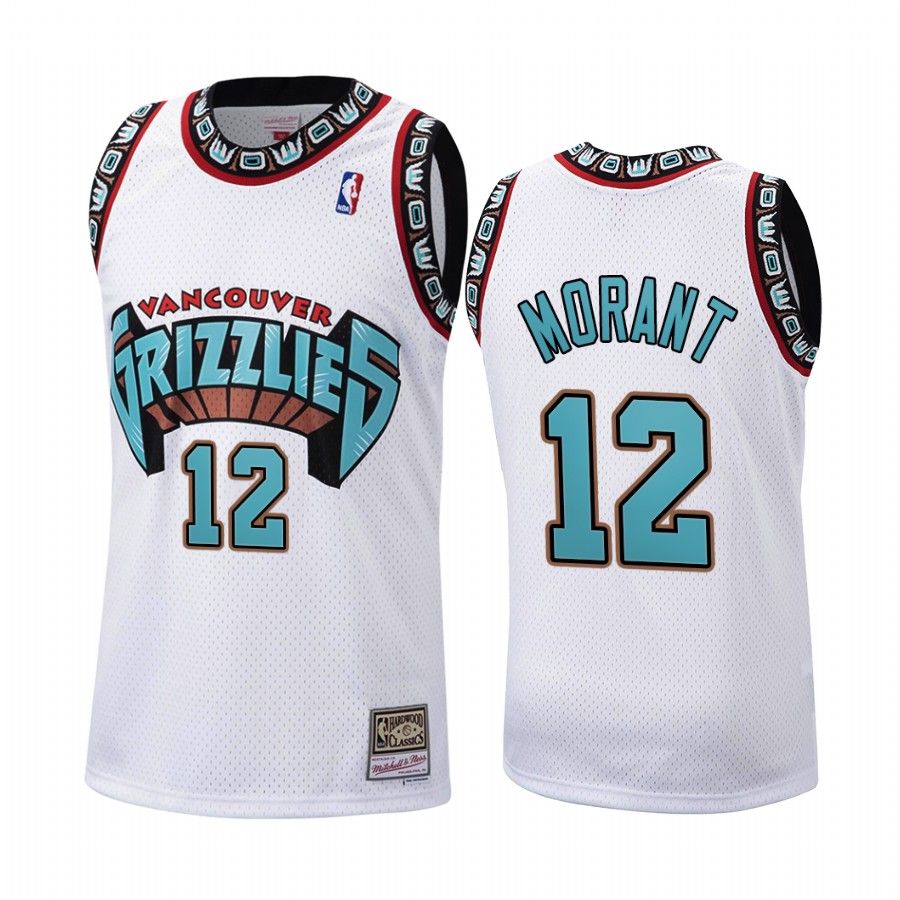 Ja Morant #12 Memphis Grizzlies White Hardwood Classics 1998 Jersey - Friend Lounge Store - Shop for All Things Jerseys Sports - PersonalJerseys