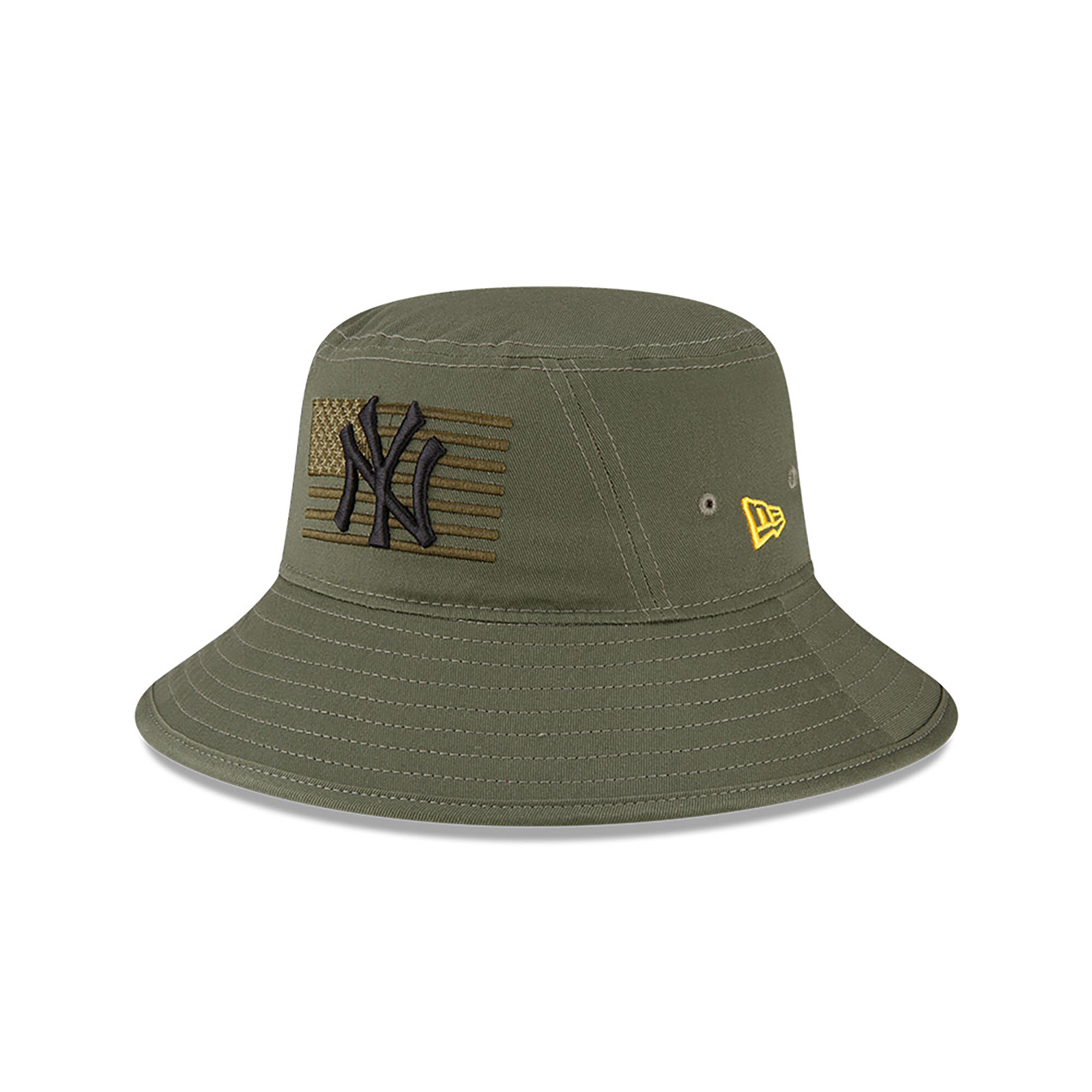 New York Yankees New Era 2023 Armed Forces Day Bucket Hat - Green - PersonalJerseys