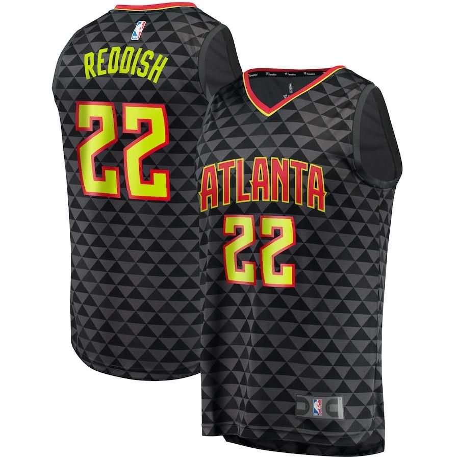 Cam Reddish Atlanta Hawks Branded Fast Break Jersey Black - Icon Edition - Friend Lounge Store - Shop for All Things Jerseys Sports - PersonalJerseys