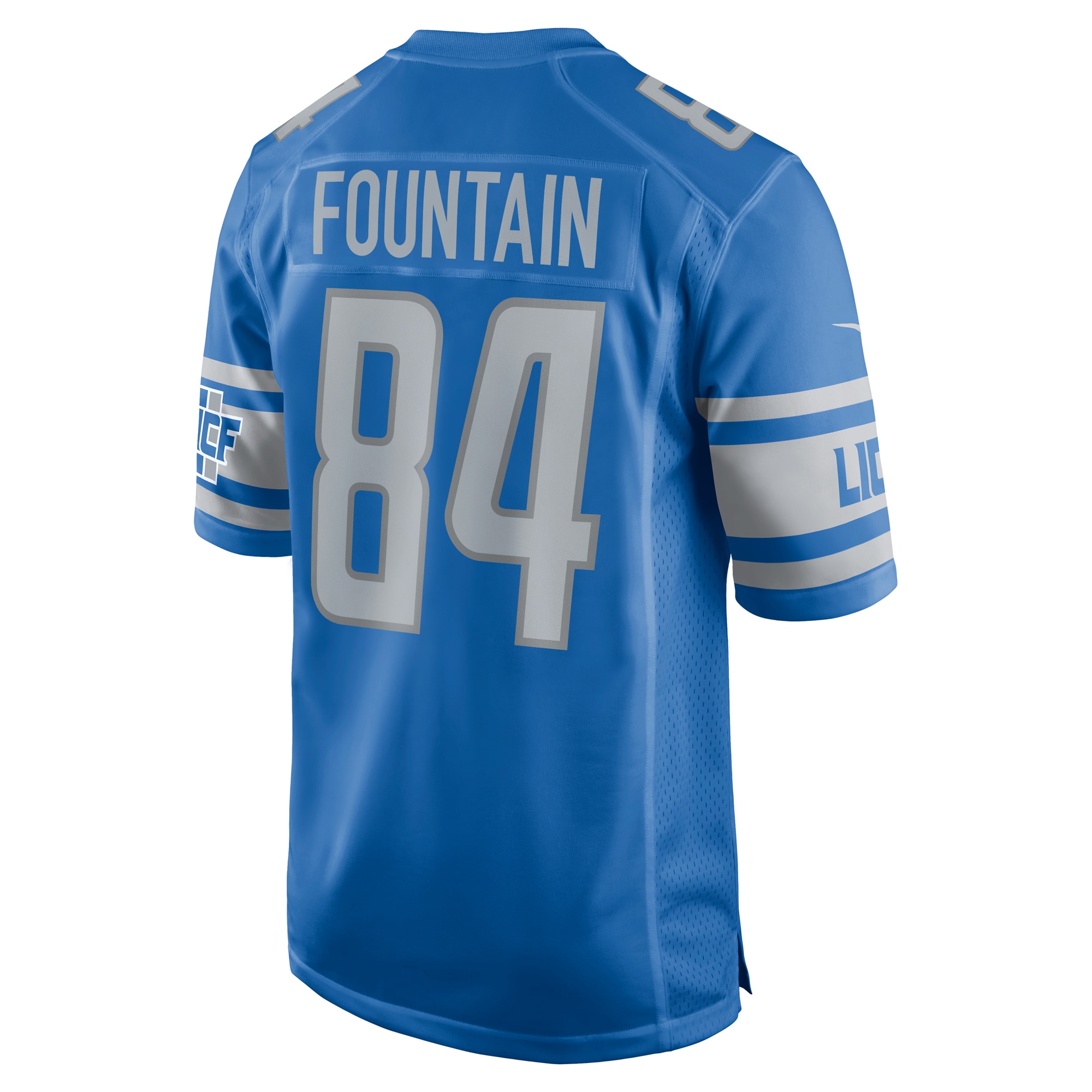 Daurice Fountain Detroit Lions Nike Team Game Jersey -  Blue - PersonalJerseys