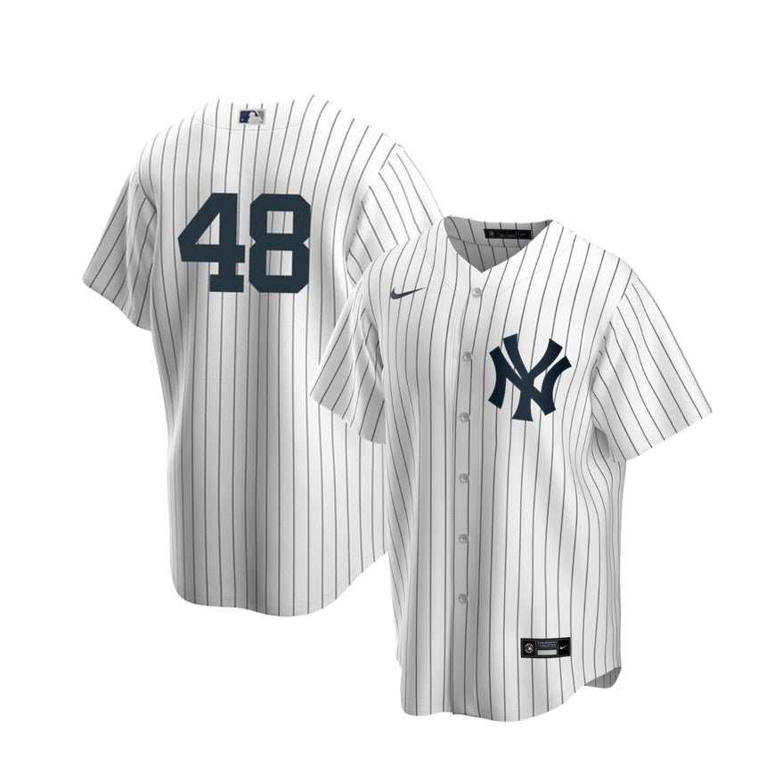 Men's Anthony Rizzo #48 White New York Yankees Home Official Replica Player Jersey - PersonalJerseys