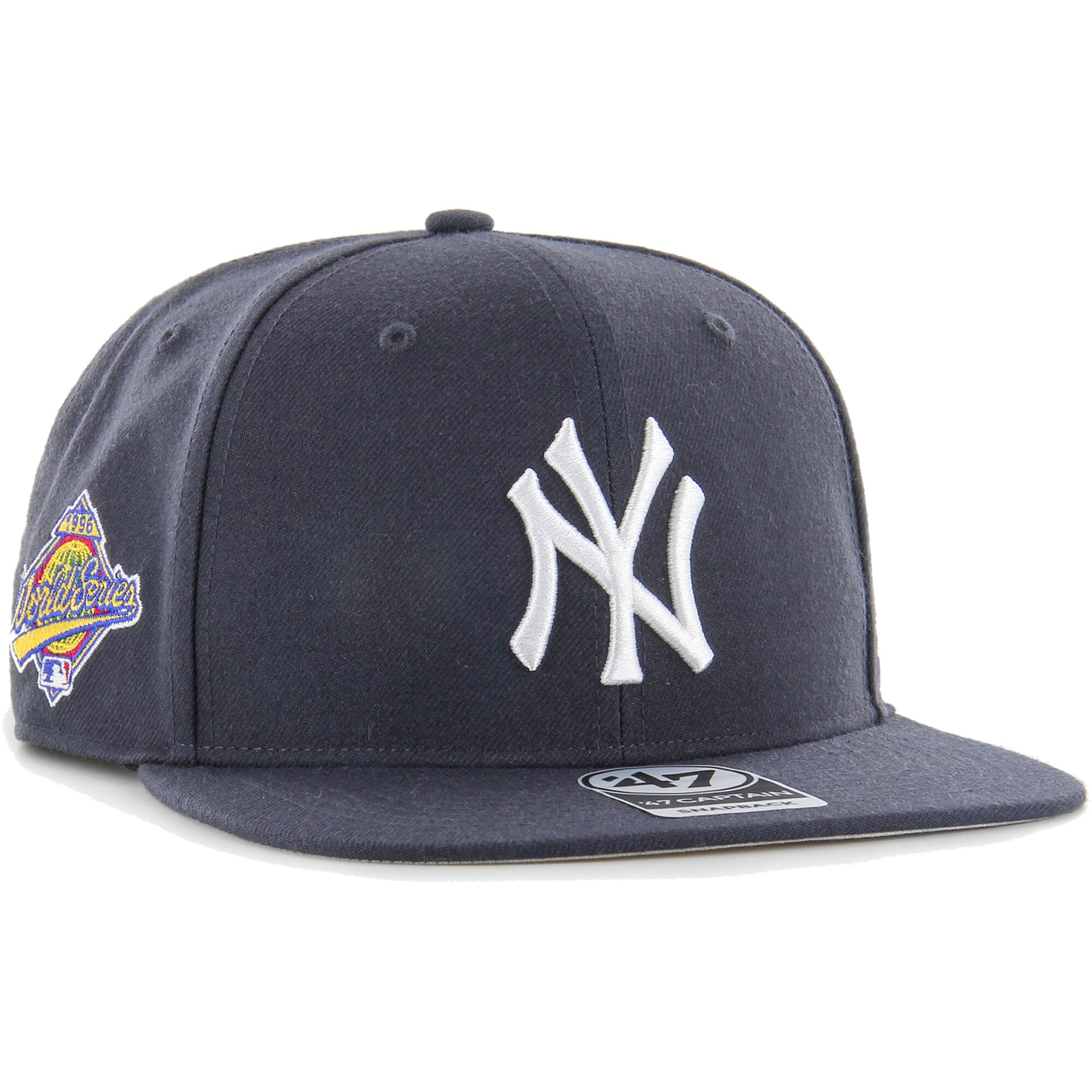 New York Yankees '47 1996 World Series Sure Shot Captain Snapback Hat - Navy - PersonalJerseys