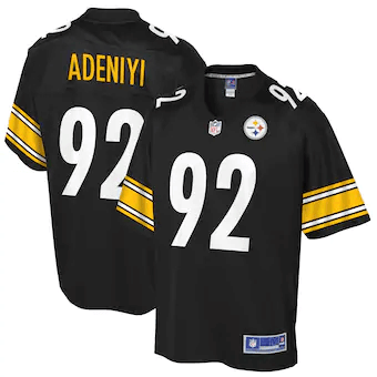 Olasunkanmi Adeniyi Pittsburgh Steelers NFL Pro Line Player Jersey - Black - Friend Lounge Store - Shop for All Things Jerseys Sports - PersonalJerseys
