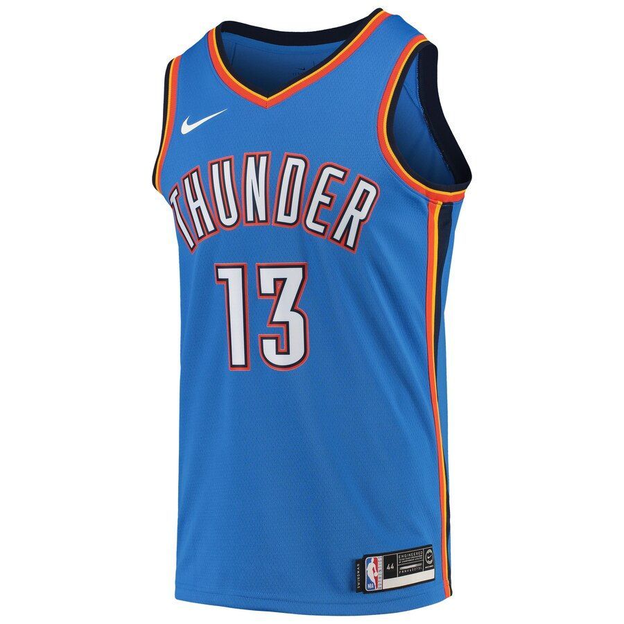 Paul George Oklahoma City Thunder 20192020 Swingman Jersey - Icon Edition - Blue - Friend Lounge Store - Shop for All Things Jerseys Sports - PersonalJerseys
