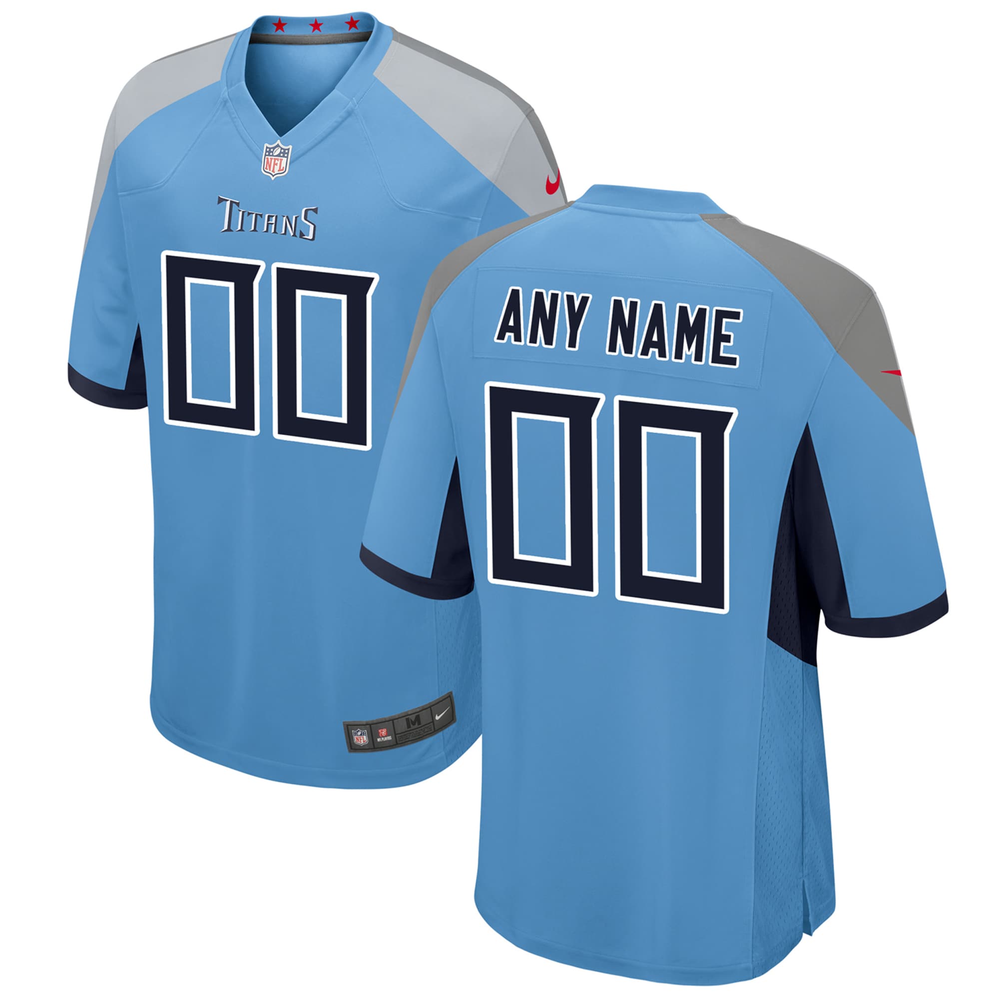 Tennessee Titans Nike Youth Alternate Custom Game Jersey - Light Blue - PersonalJerseys