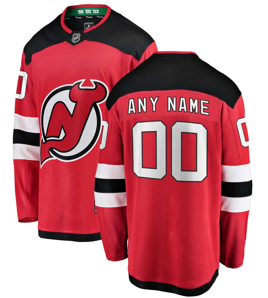 New Jersey Devils Home Breakaway Custom Jersey - Red - Friend Lounge Store - Shop for All Things Jerseys Sports - PersonalJerseys