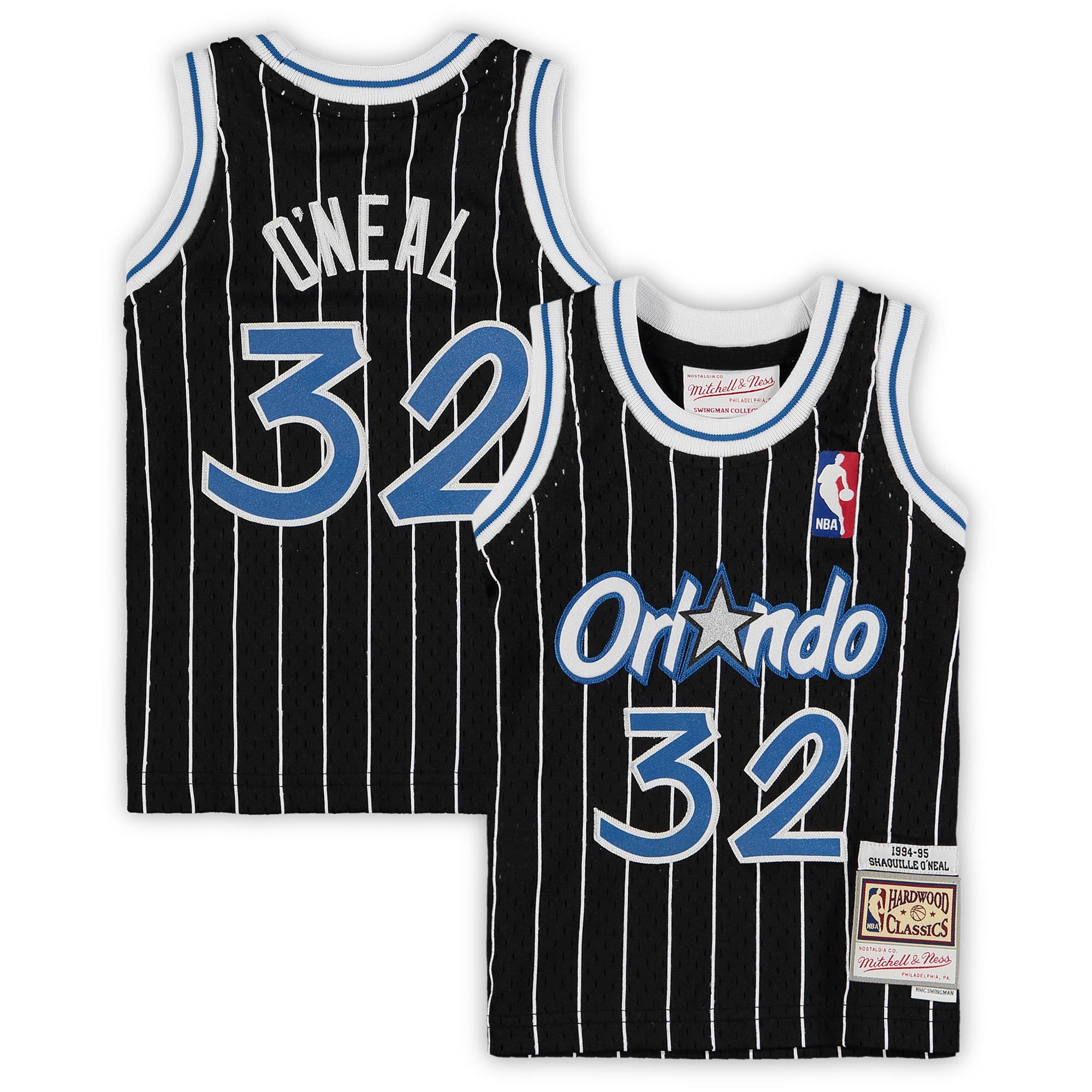 Shaquille O'Neal Orlando Magic Mitchell & Ness Infant 1994/95 Hardwood Classics Retired Player Jersey - Black - PersonalJerseys
