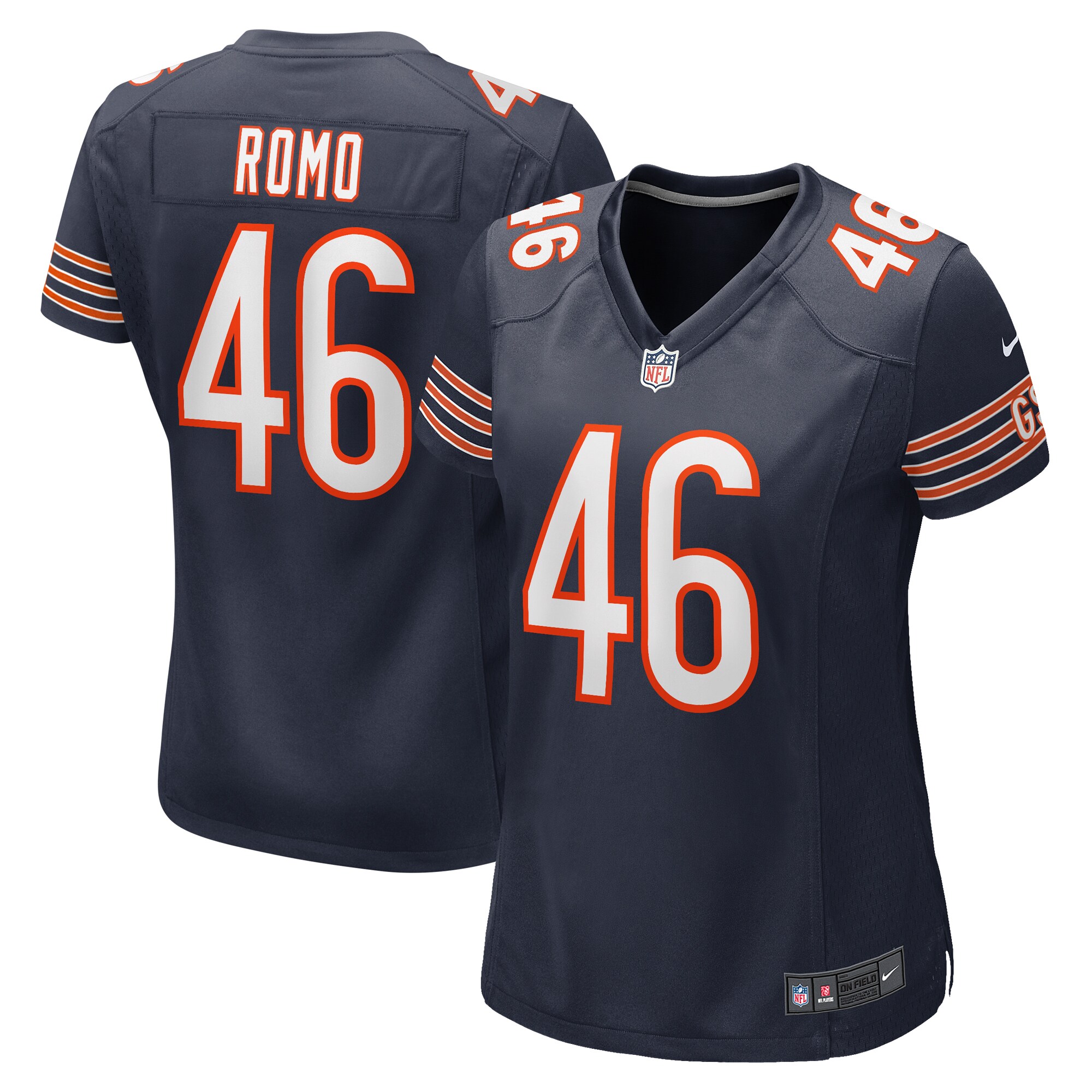 John Parker Romo Chicago Bears Nike Women's Team Game Jersey -  Navy - PersonalJerseys