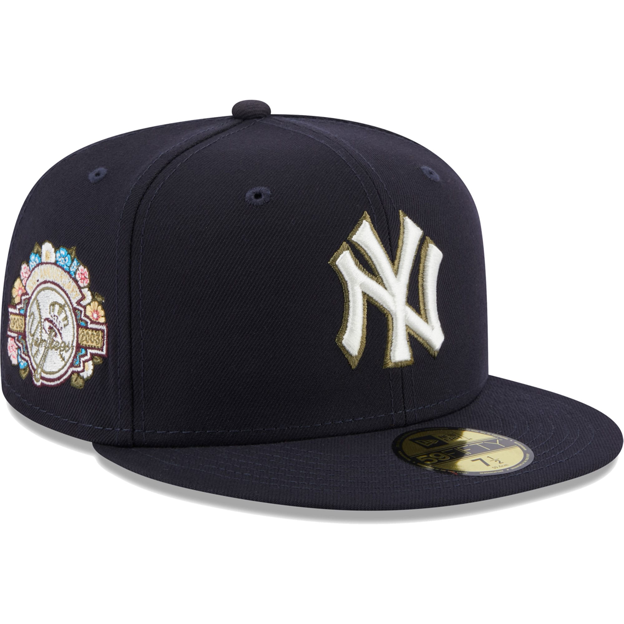 New York Yankees New Era 100th Anniversary Spring Training Botanical 59FIFTY Fitted Hat - Navy - PersonalJerseys
