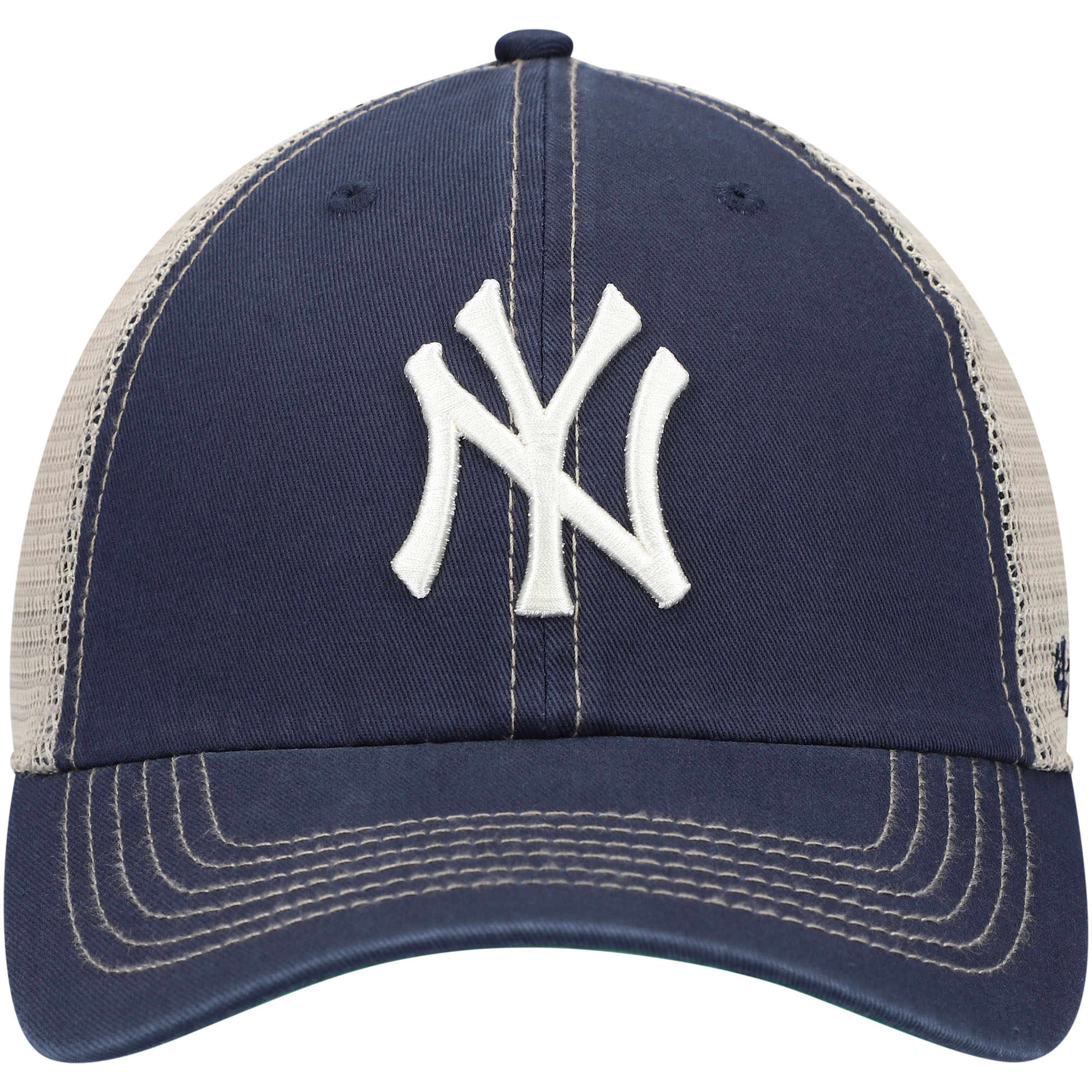 New York Yankees '47 Trawler Clean Up Trucker Snapback Hat - Navy - PersonalJerseys