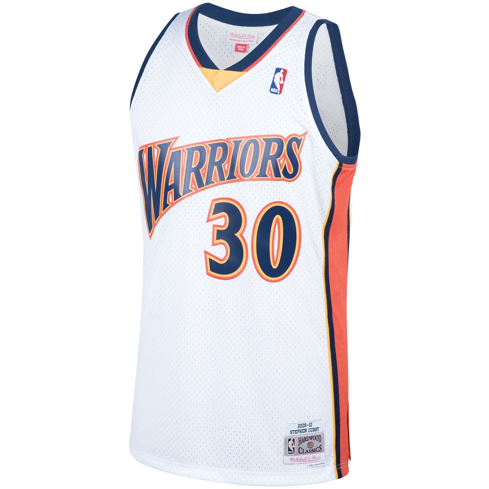 Stephen Curry Golden State Warriors Mitchell & Ness Hardwood Classics Swingman Jersey - White - PersonalJerseys