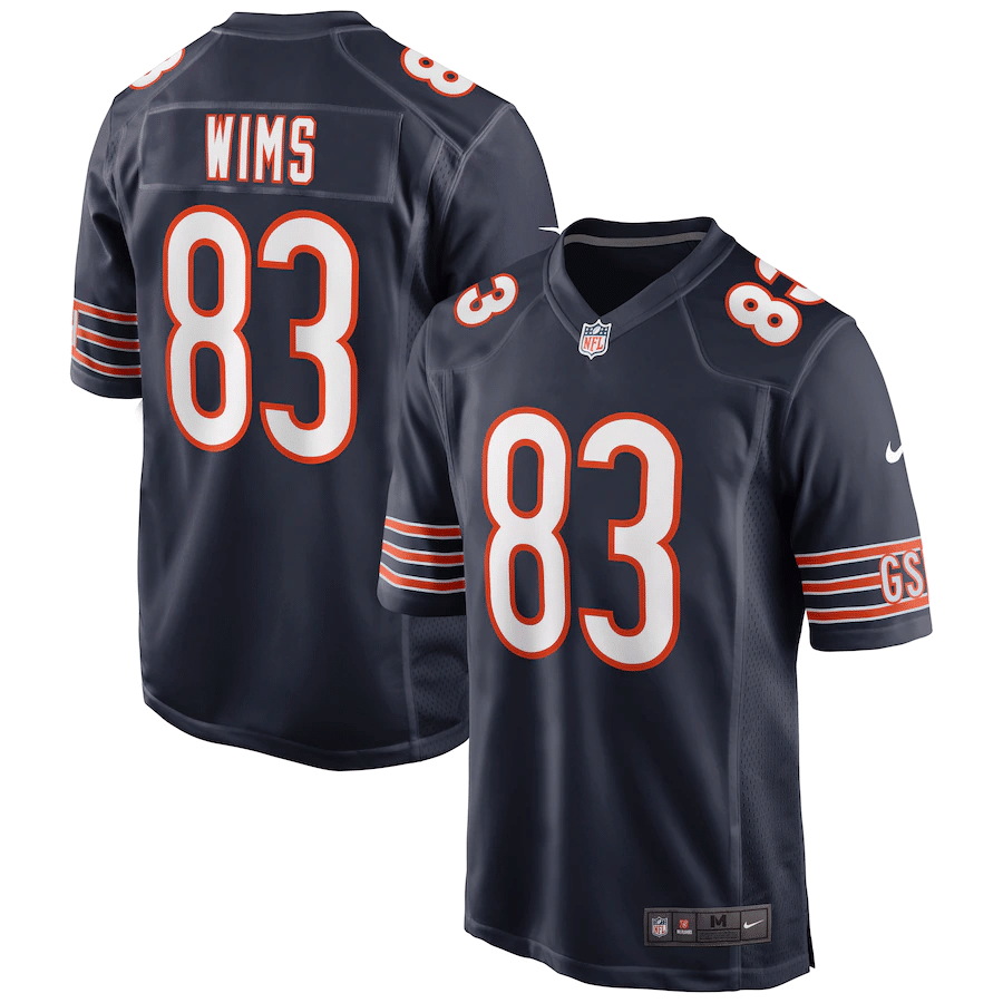 Javon Wims Chicago Bears Navy Player Game Jersey - Friend Lounge Store - Shop for All Things Jerseys Sports - PersonalJerseys