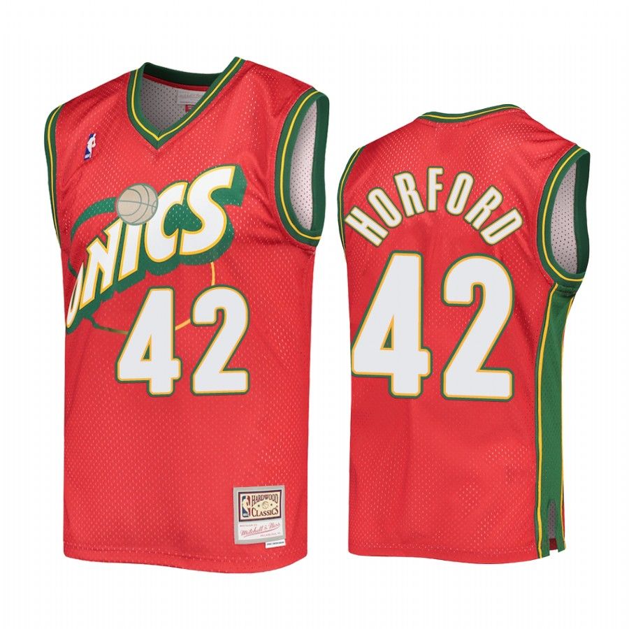 Al Horford #42 Oklahoma City Thunder Hardwood Classics Jersey Red - Friend Lounge Store - Shop for All Things Jerseys Sports - PersonalJerseys