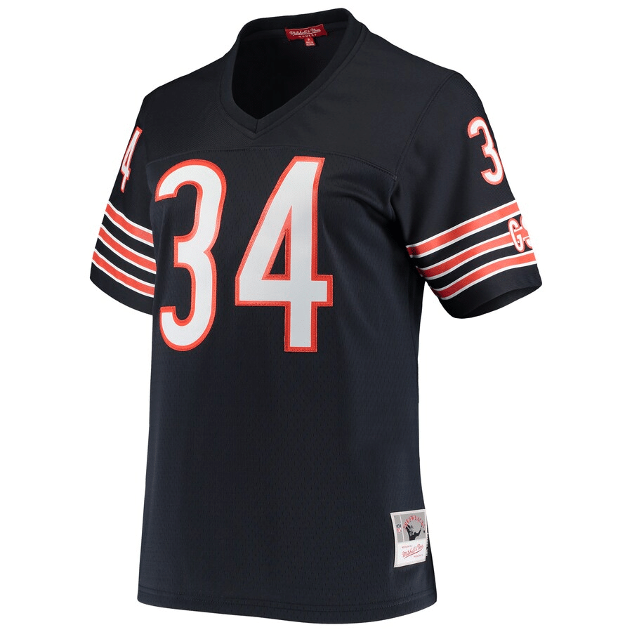 Mitchell & Ness Walter Walter Payton Chicago Bears Women's Navy 1985 Legacy Jersey - Friend Lounge Store - Shop for All Things Jerseys Sports - PersonalJerseys