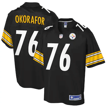 Chukwuma Okorafor Pittsburgh Steelers NFL Pro Line Player Jersey - Black - Friend Lounge Store - Shop for All Things Jerseys Sports - PersonalJerseys