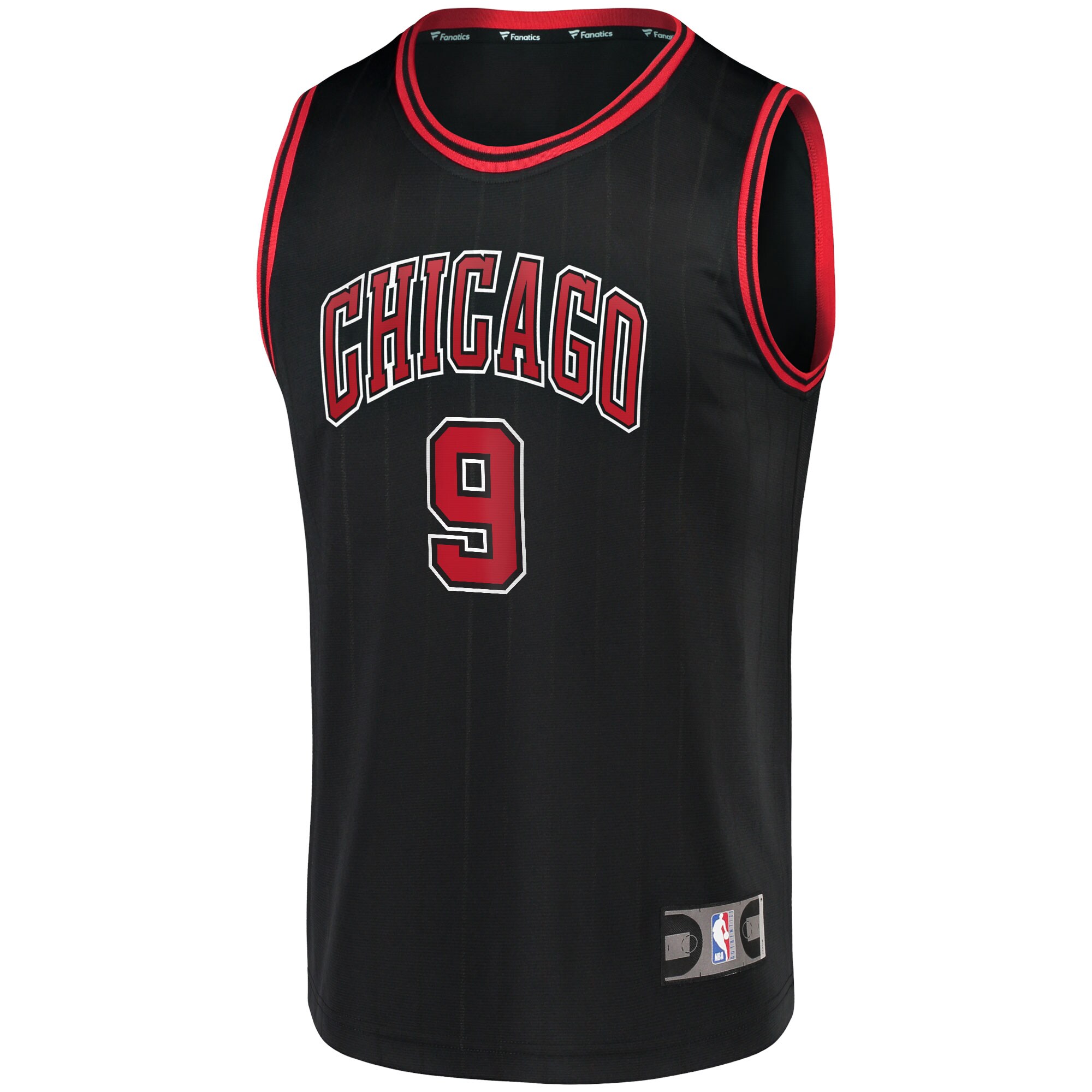Nikola Vucevic Chicago Bulls Fanatics Branded Fast Break Replica Player Jersey - Statement Edition - Black - PersonalJerseys