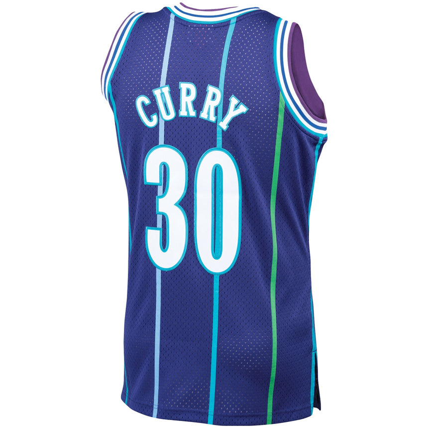 Men's Mitchell & Ness Dell Curry Purple Charlotte Hornets 1994-95 Hardwood Classics Swingman Jersey - PersonalJerseys