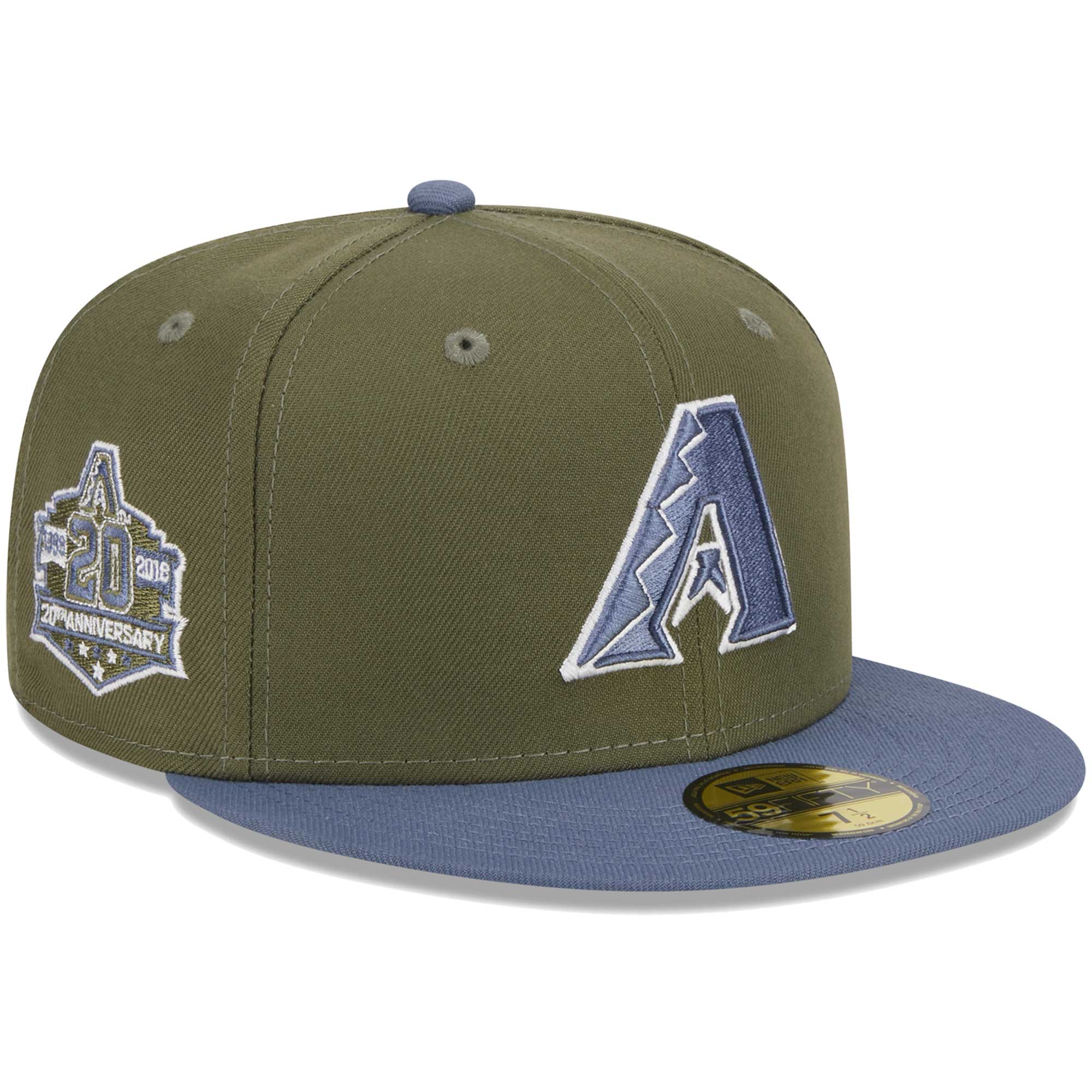 Arizona Diamondbacks New Era 59FIFTY Fitted Hat - Olive/Blue - PersonalJerseys