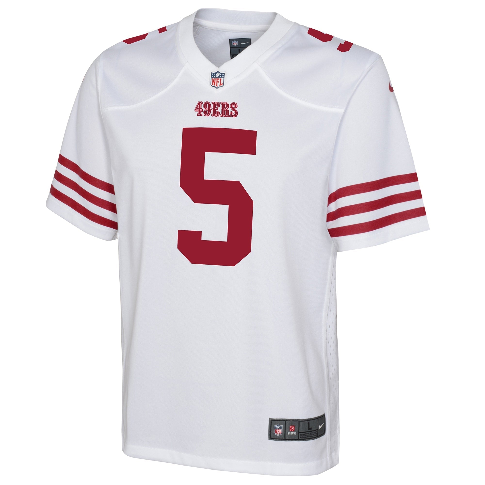 Youth Nike Trey Lance White San Francisco 49ers Game Jersey - PersonalJerseys