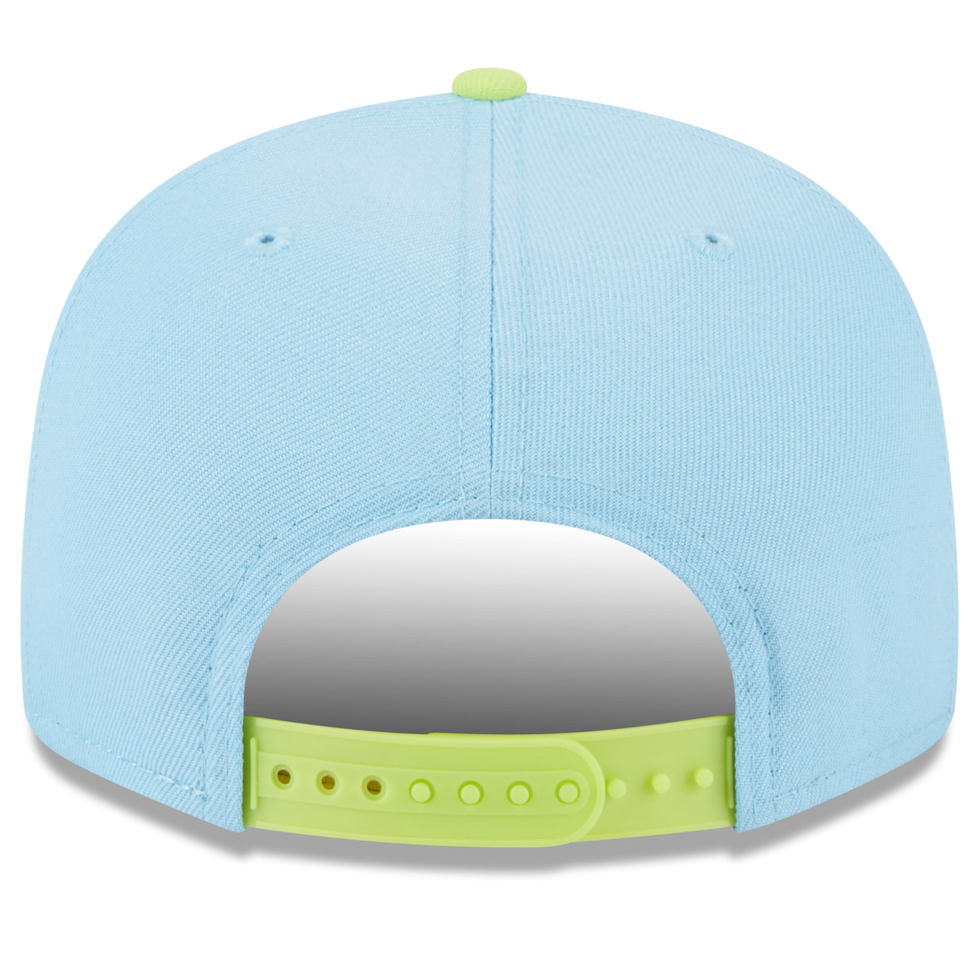 New York Yankees New Era Spring Basic Two-Tone 9FIFTY Snapback Hat - Light Blue/Neon Green - PersonalJerseys